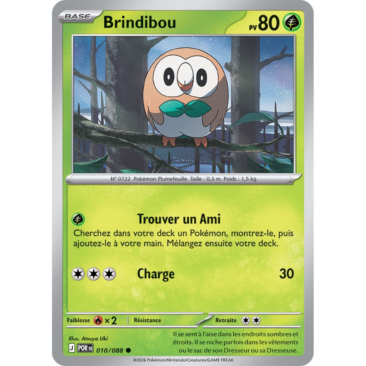 Rowlet - Reverse 10/88 - ME03 - Pokémon - Mega Evolution Perfect Balance