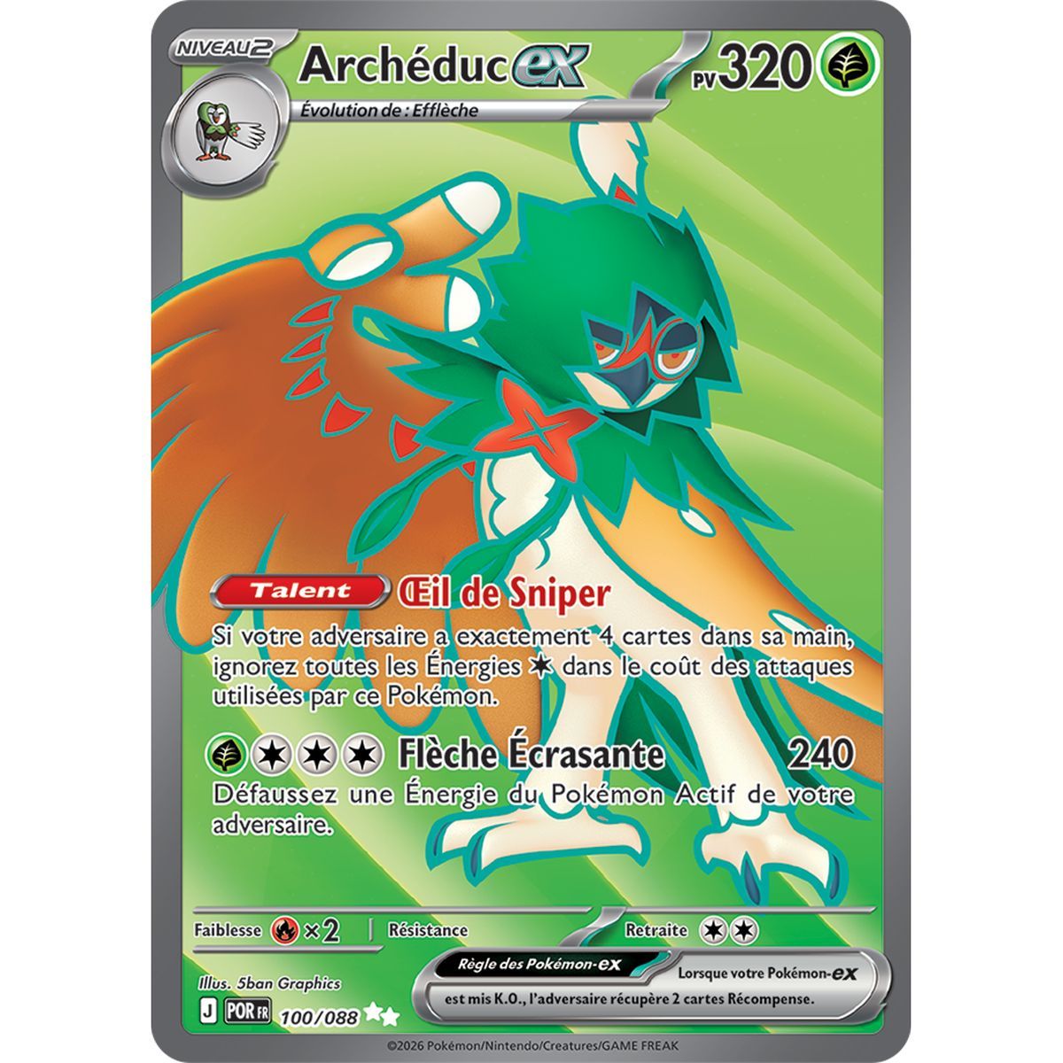 Decidueye EX - Ultra Rare 100/88 - ME03 - Pokémon - Perfect Balance Mega Evolution