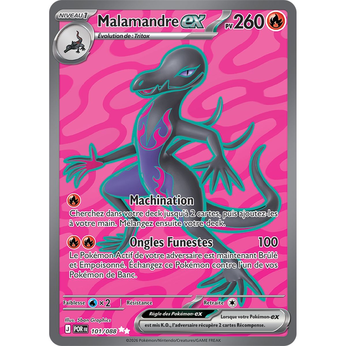 Salazzle EX - Ultra Rare 101/88 - ME03 - Pokémon - Perfect Balance Mega Evolution