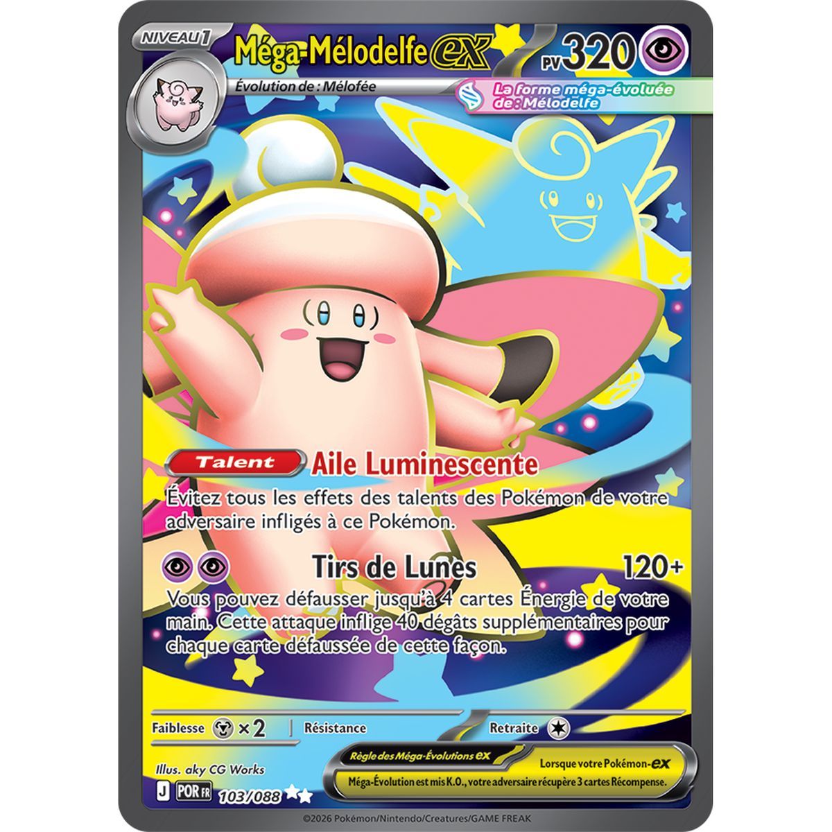 Mega Clefairy EX - Ultra Rare 103/88 - ME03 - Pokémon - Perfect Balance Mega Evolution