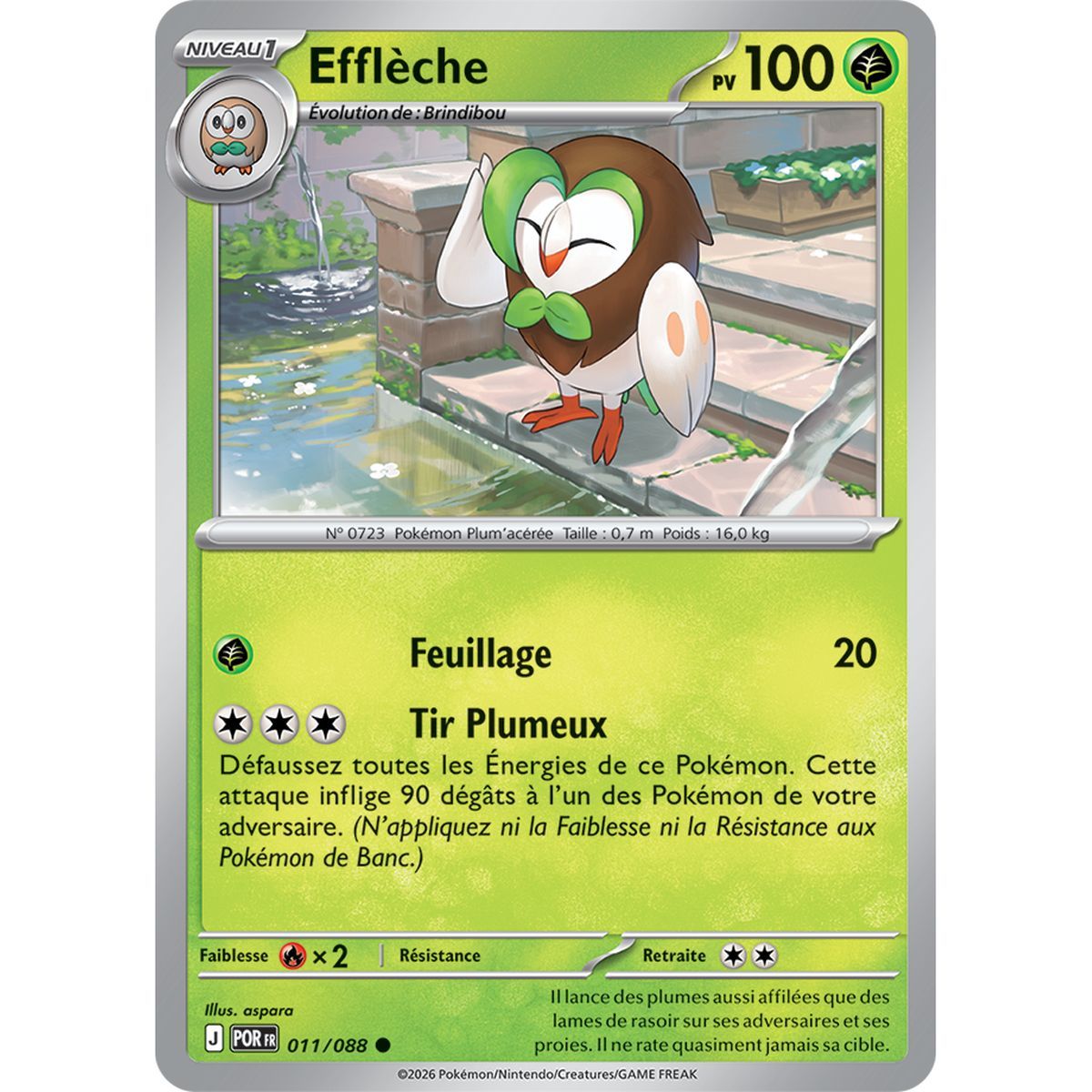 Dartrix - Reverse 11/88 - ME03 - Pokémon - Mega Evolution Perfect Balance