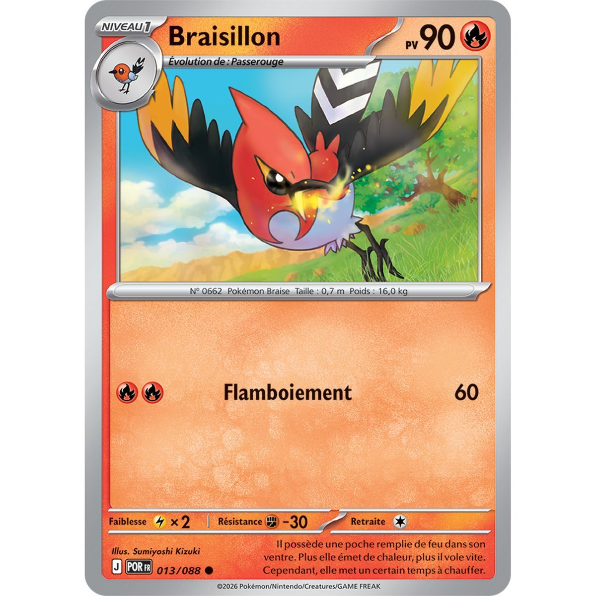 Braisillon - Reverse 13/88 - ME03 - Pokémon - Mega Evolution Perfect Balance
