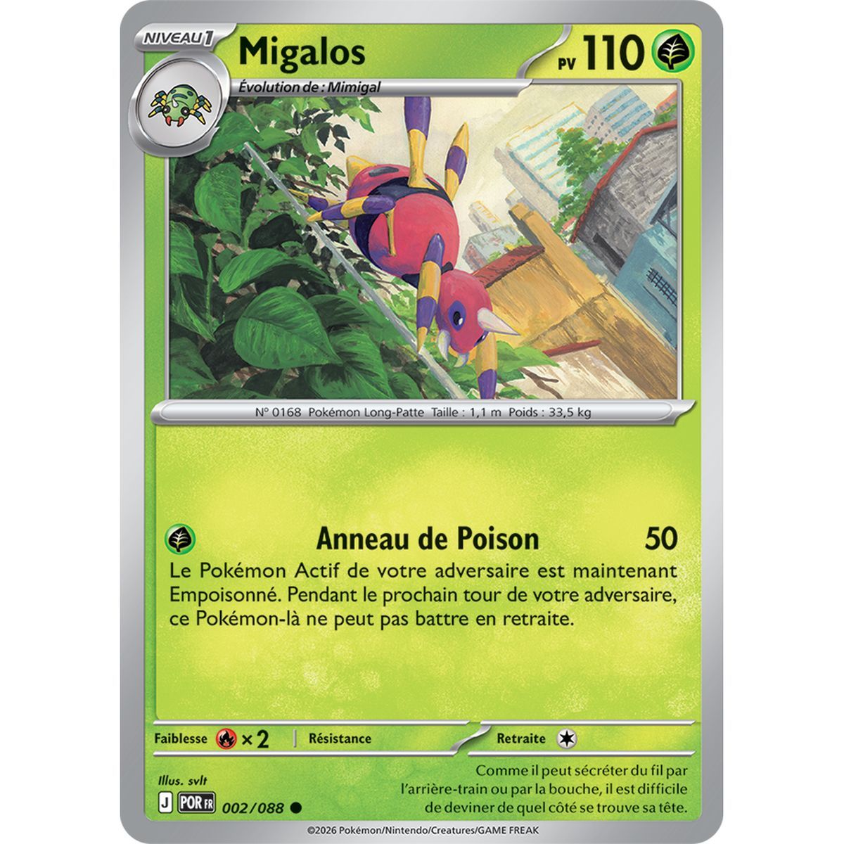 Migalos - Reverse 2/88 - ME03 - Pokémon - Perfect Balance Mega Evolution