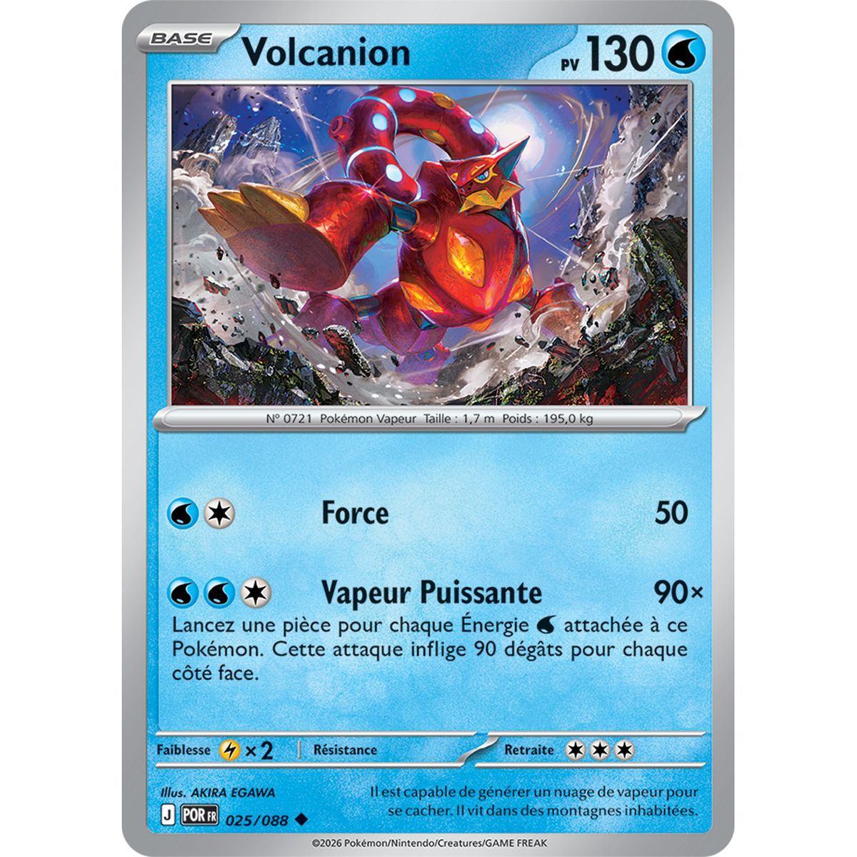 Volcanion - Uncommon 25/88 - ME03 - Pokémon - Perfect Balance Mega Evolution