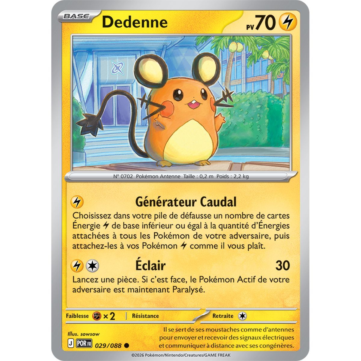 Dedenne - Reverse 29/88 - ME03 - Pokémon - Mega Evolution Perfect Balance