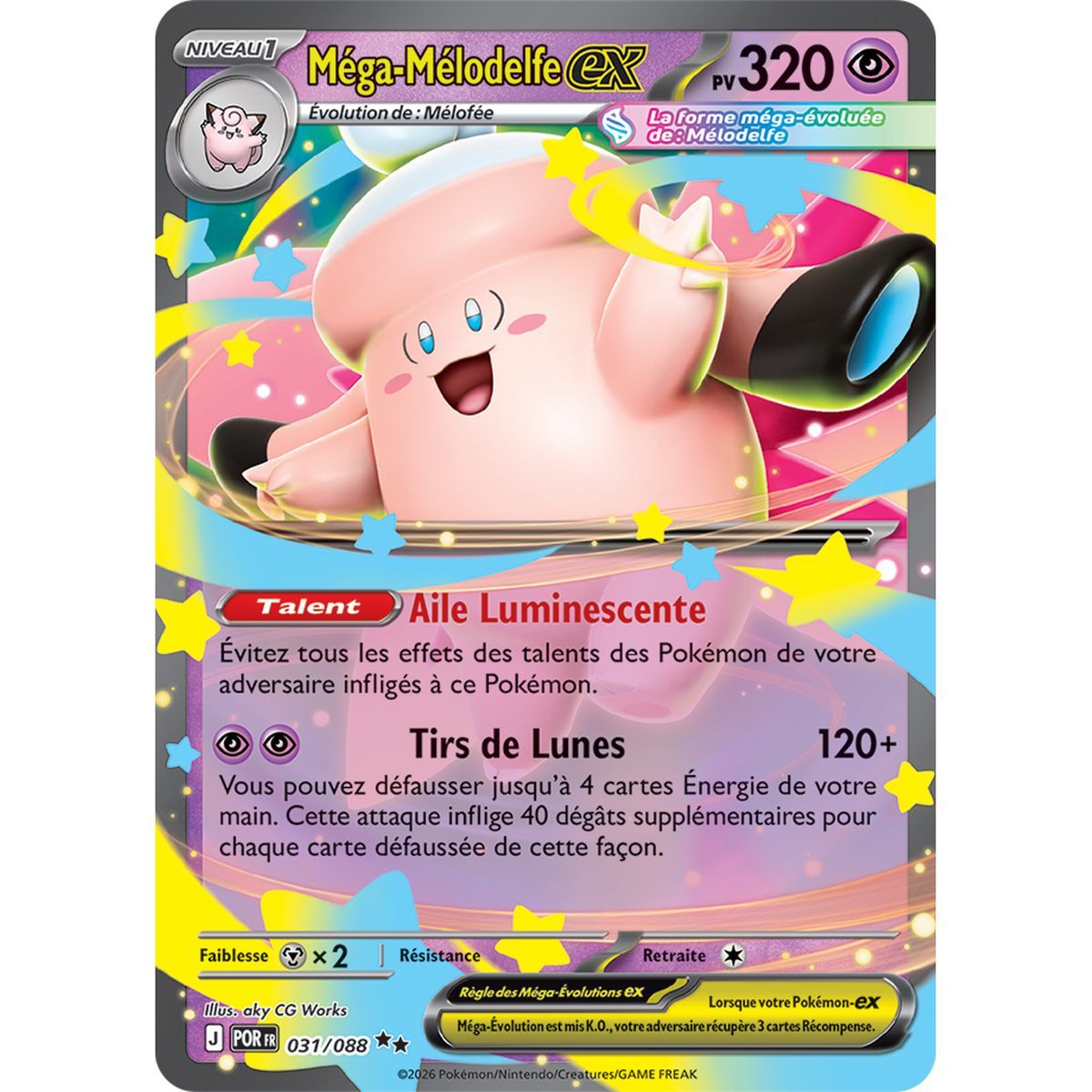 Mega Clefairy EX - Double Rare 31/88 - ME03 - Pokémon - Perfect Balance Mega Evolution