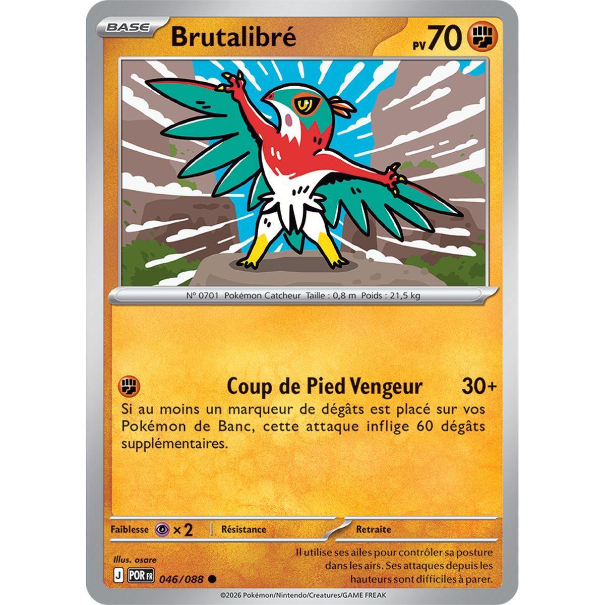Brutalibré - Reverse 46/88 - ME03 - Pokémon - Mega Evolution Perfect Balance