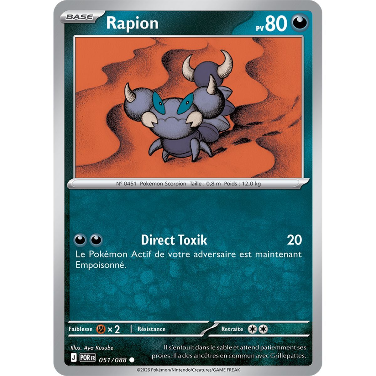 Rapion - Reverse 51/88 - ME03 - Pokémon - Perfect Balance Mega Evolution