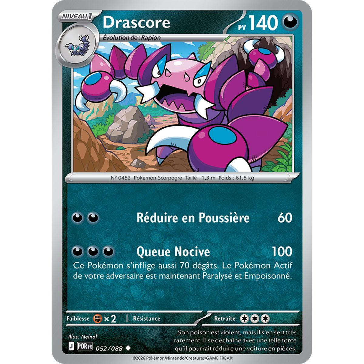 Drascore - Uncommon 52/88 - ME03 - Pokémon - Perfect Balance Mega Evolution