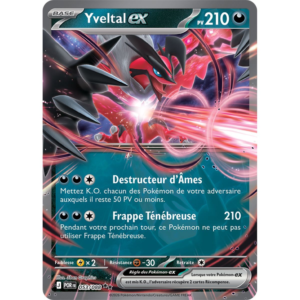 Yveltal EX - Double Rare 53/88 - ME03 - Pokémon - Perfect Balance Mega Evolution