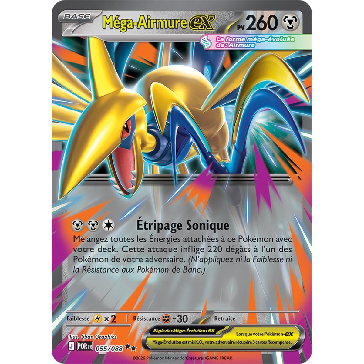 Mega Skarmory EX - Double Rare 55/88 - ME03 - Pokémon - Perfect Balance Mega Evolution