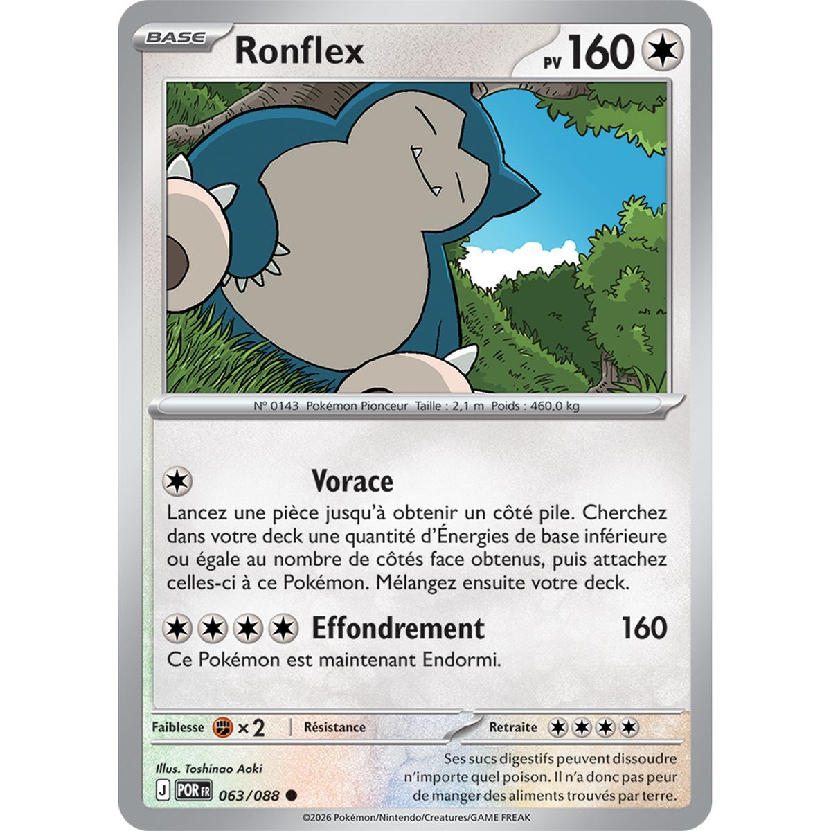 Snorlax - Reverse 63/88 - ME03 - Pokémon - Mega Evolution Perfect Balance