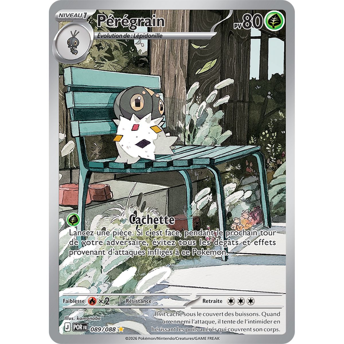 Pérégrain - Rare Illustration 89/88 - ME03 - Pokémon - Mega Evolution Perfect Balance