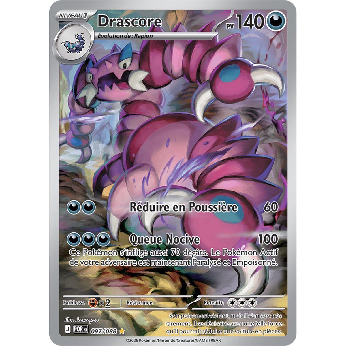 Drascore - Rare Illustration 97/88 - ME03 - Pokémon - Perfect Balance Mega Evolution