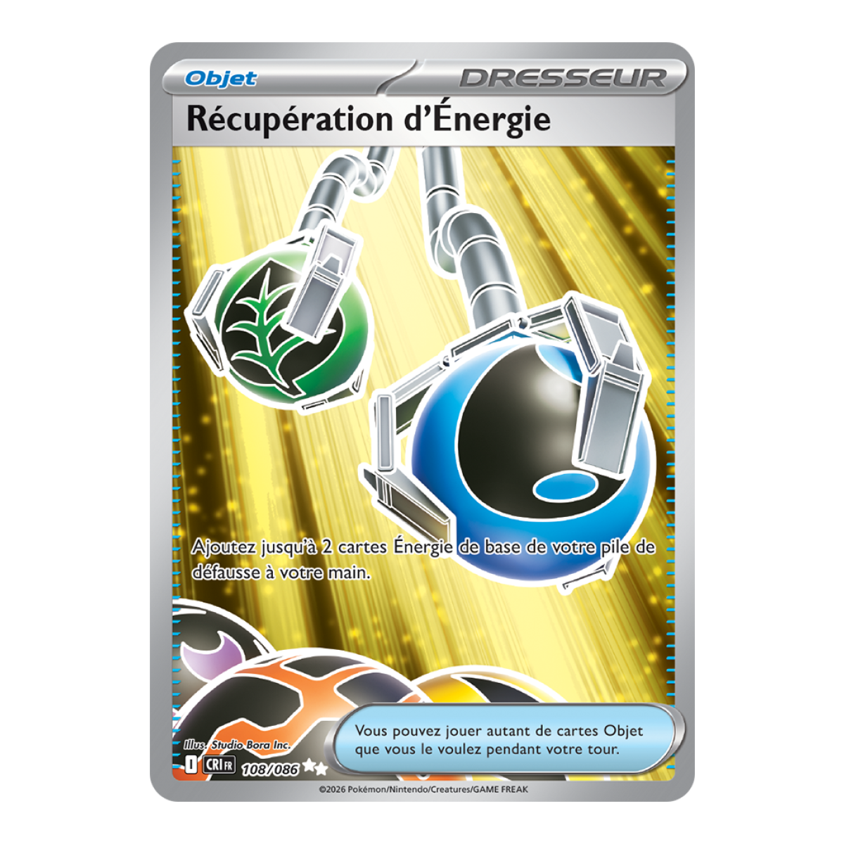Energy Recovery - Ultra Rare 108/86 - ME04 - Pokémon - Mega Evolution Chaos Rising