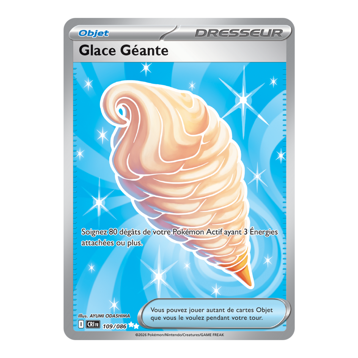 Giant Ice - Ultra Rare 109/86 - ME04 - Pokémon - Mega Evolution Chaos Rising