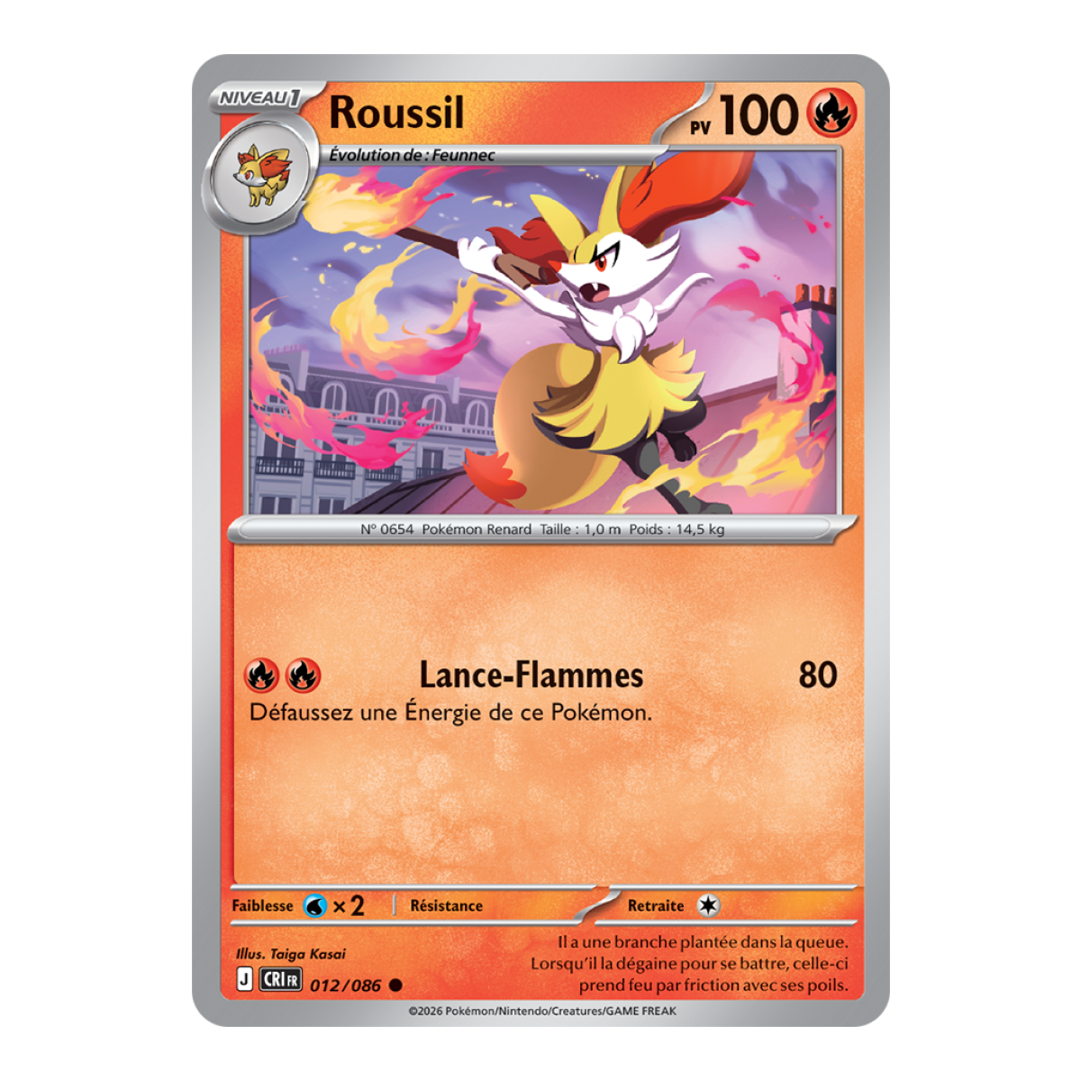 Roussil - Common 12/86 - ME04 - Pokémon - Mega Evolution Chaos Rising