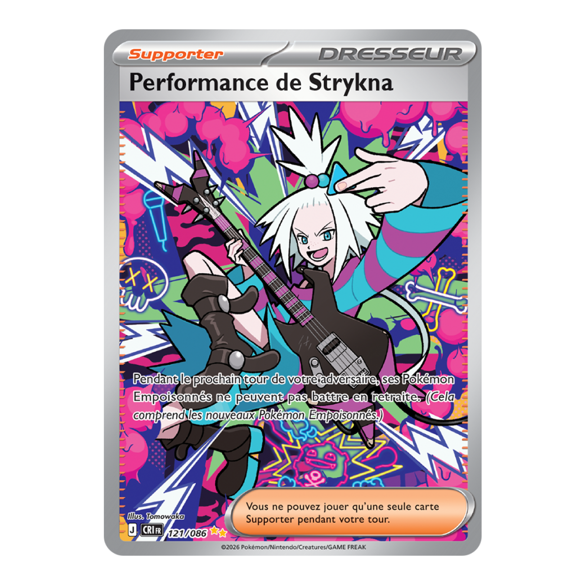 Strykna Performance - Special Illustration Rare 121/86 - ME04 - Pokémon - Mega Evolution Chaos Rising