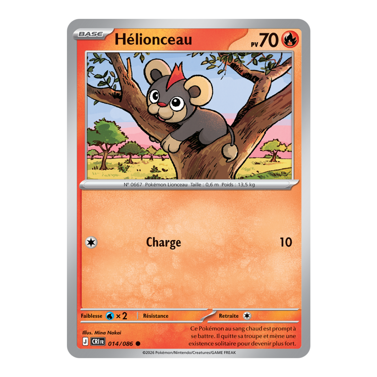 Litleo - Reverse 14/86 - ME04 - Pokémon - Mega Evolution Chaos Rising