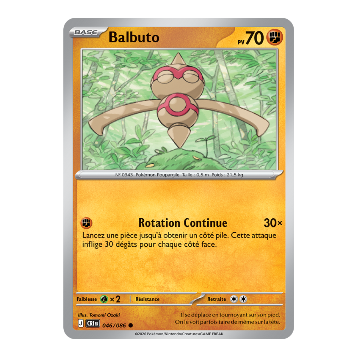 Balbuto - Common 46/86 - ME04 - Pokémon - Mega Evolution Chaos Rising