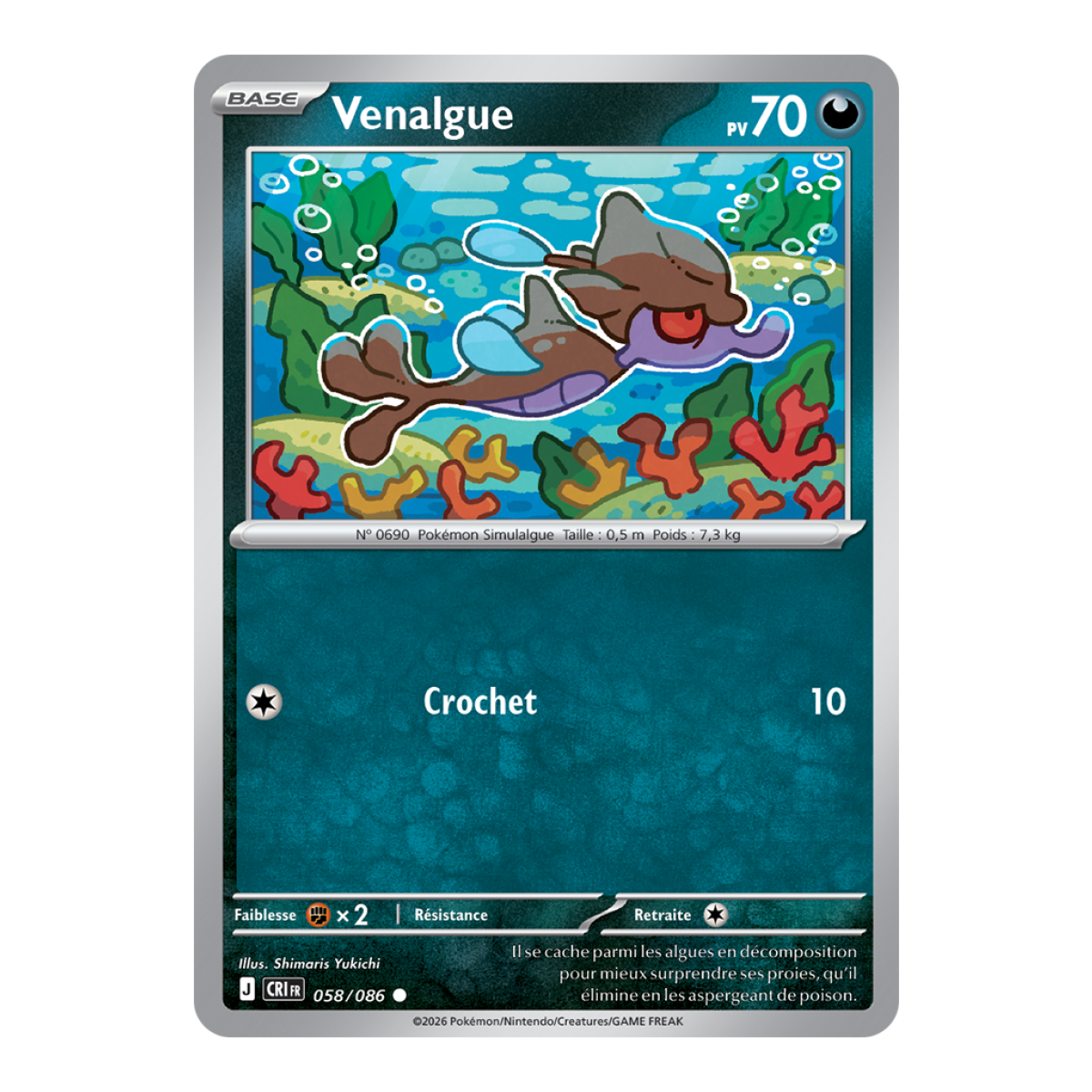 Venalgue - Reverse 58/86 - ME04 - Pokémon - Mega Evolution Chaos Rising