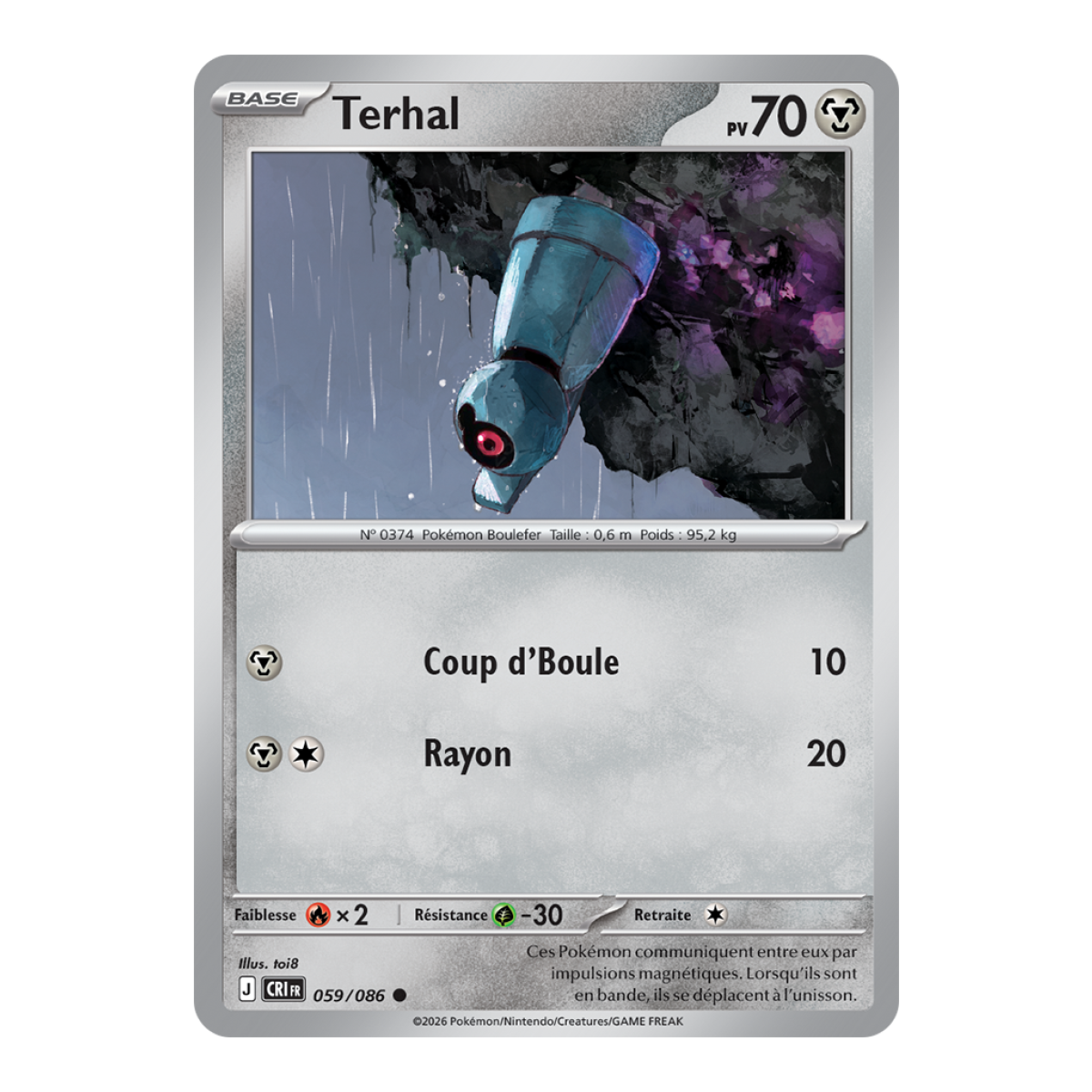 Terhal - Common 59/86 - ME04 - Pokémon - Mega Evolution Chaos Rising