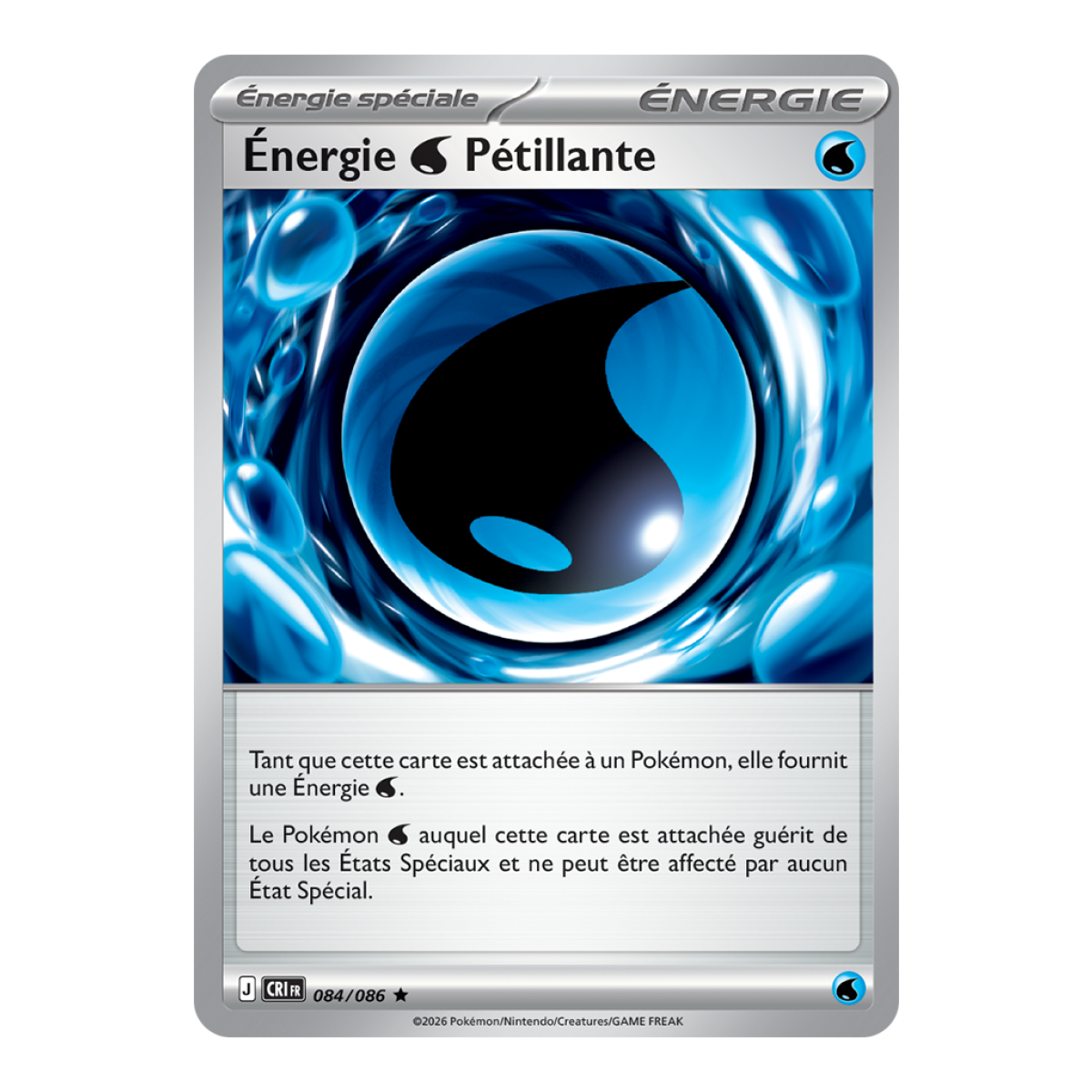 Sparkling Water Energy - Holo Rare 84/86 - ME04 - Pokémon - Mega Evolution Chaos Rising