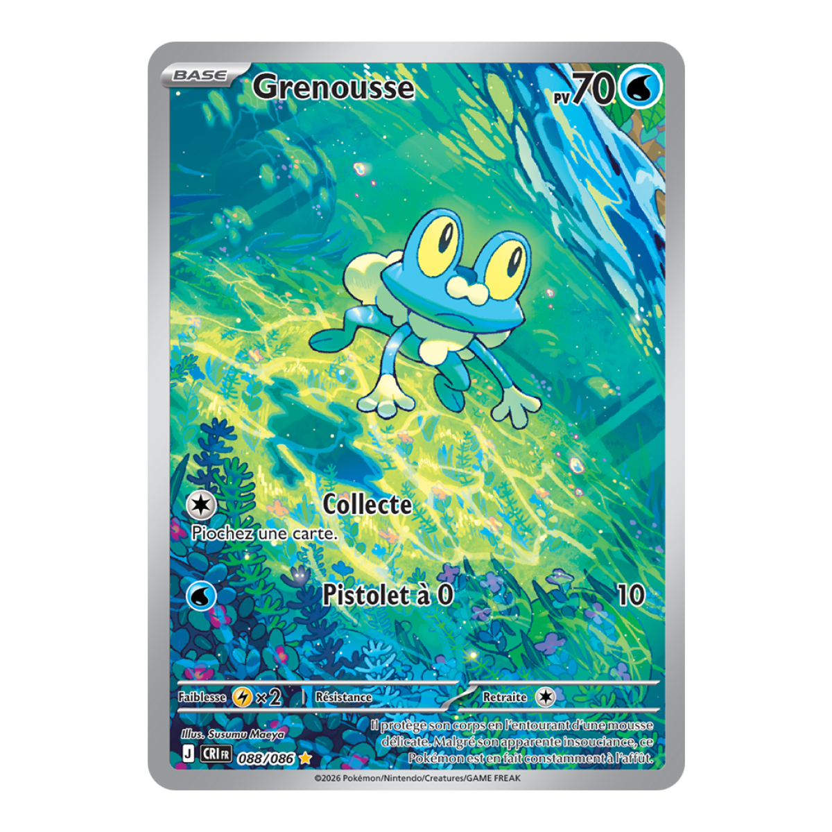 Froakie - Rare Illustration 88/86 - ME04 - Pokémon - Mega Evolution Chaos Rising