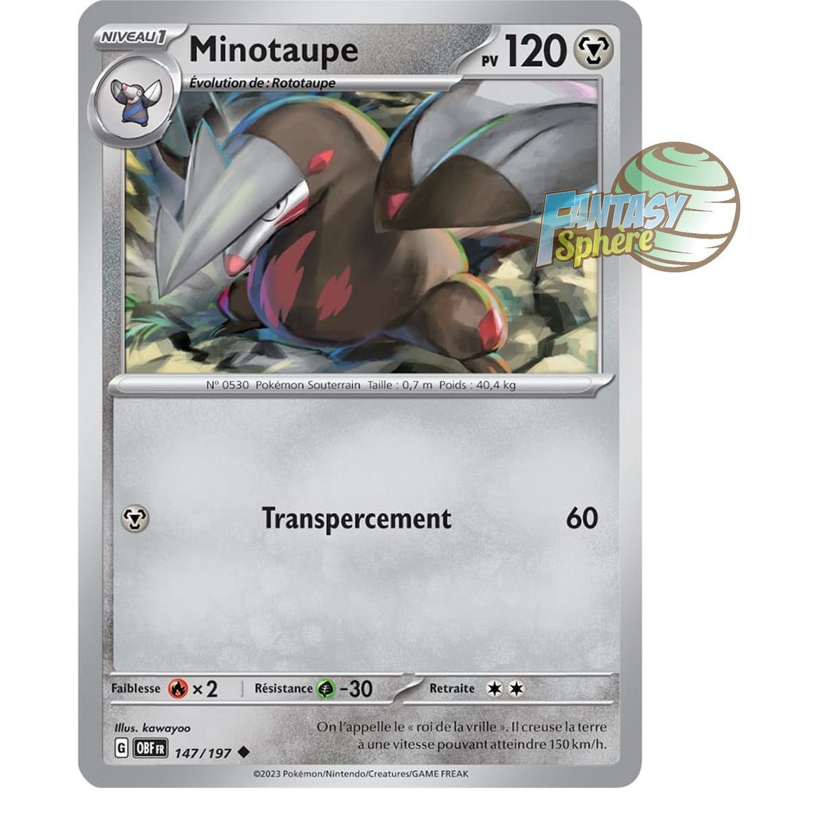 Minotaupe - Reverse 147/197 - Scarlet and Violet Obsidian Flames
