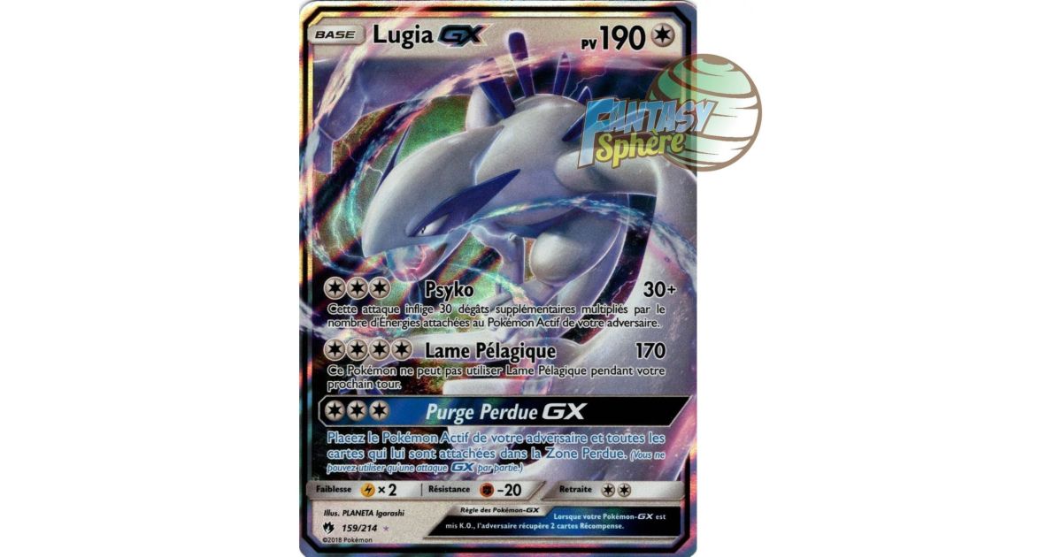 Lugia GX - Ultra Rare 159/214 - Sun and Moon 8 Lost Thunder - Fantasy Sphere