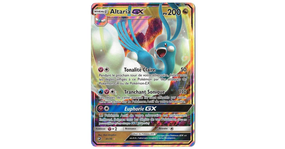 Altaria GX - Ultra Rare 41/70 - Sun and Moon 7.5 Dragon Majesty - Fantasy  Sphere