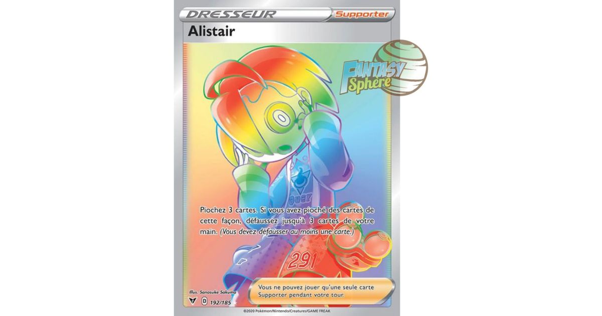 Alistair - Secret Rare 192/185 - Sword and Shield 4 Voltage Brilliant -  Fantasy Sphere