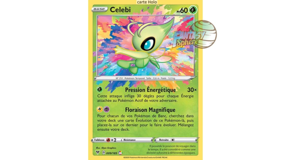 rare celebi card 2021 FUSION STRIKE CELEBI V main image 0