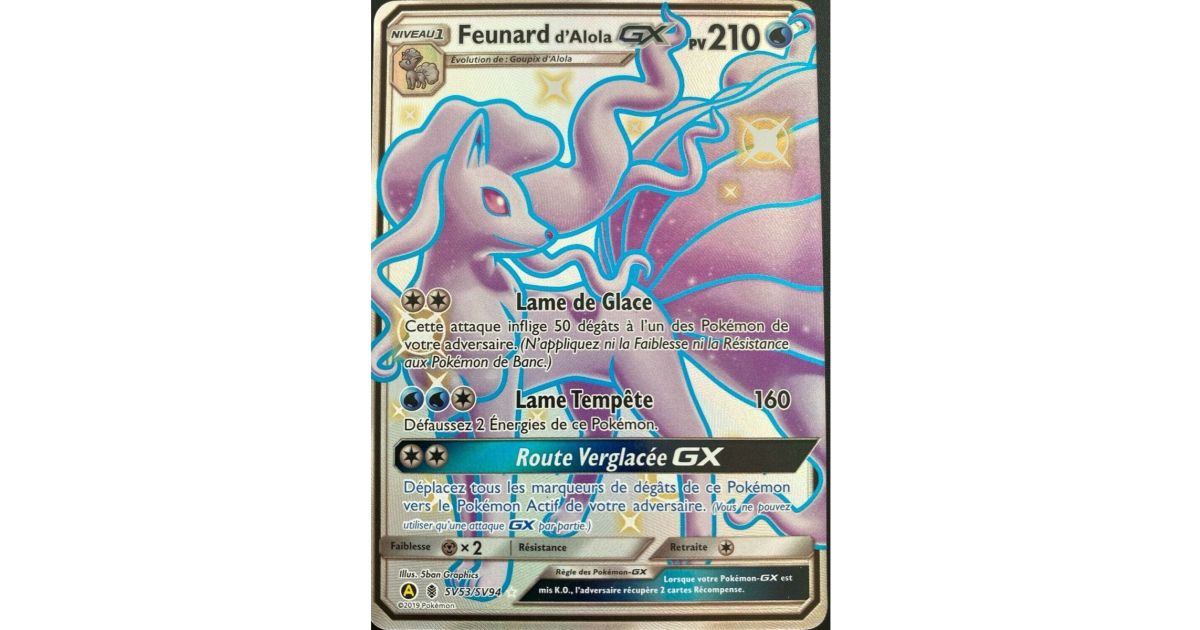 Alolan Ninetales GX - Full Art Ultra Rare SV53/SV94 - Sun and Moon 11.5 Occult Fates - Fantasy Sphere Alolan Ninetales GX - Full Art Ultra Rare SV53/SV94 - Sun and Moon 11.5 Occult Fates - Fantasy Sphere