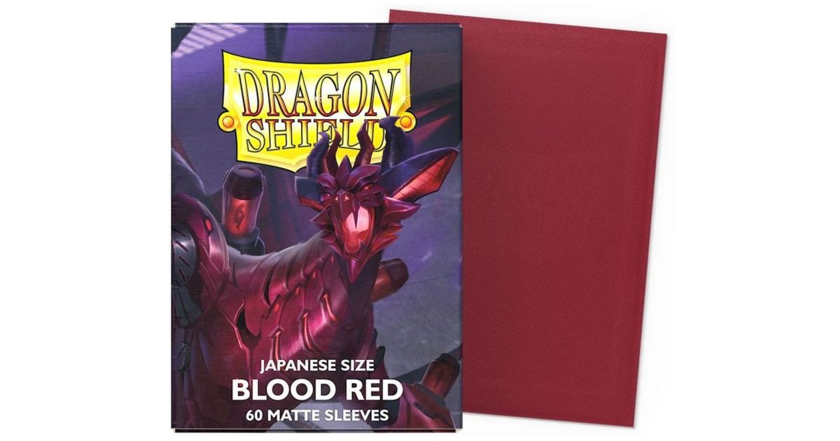 Dragon Shield - Small Sleeves - Japanese Size - Matte Blood Red