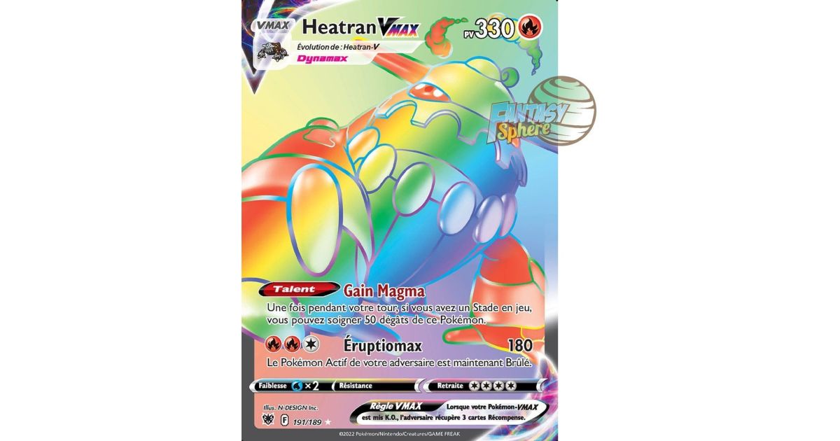 heatran vmax pokemon card value  Pally's Trainer & Collector Store if you have a Stadium in play Heatran VMAX 2022 Pokmon Astral