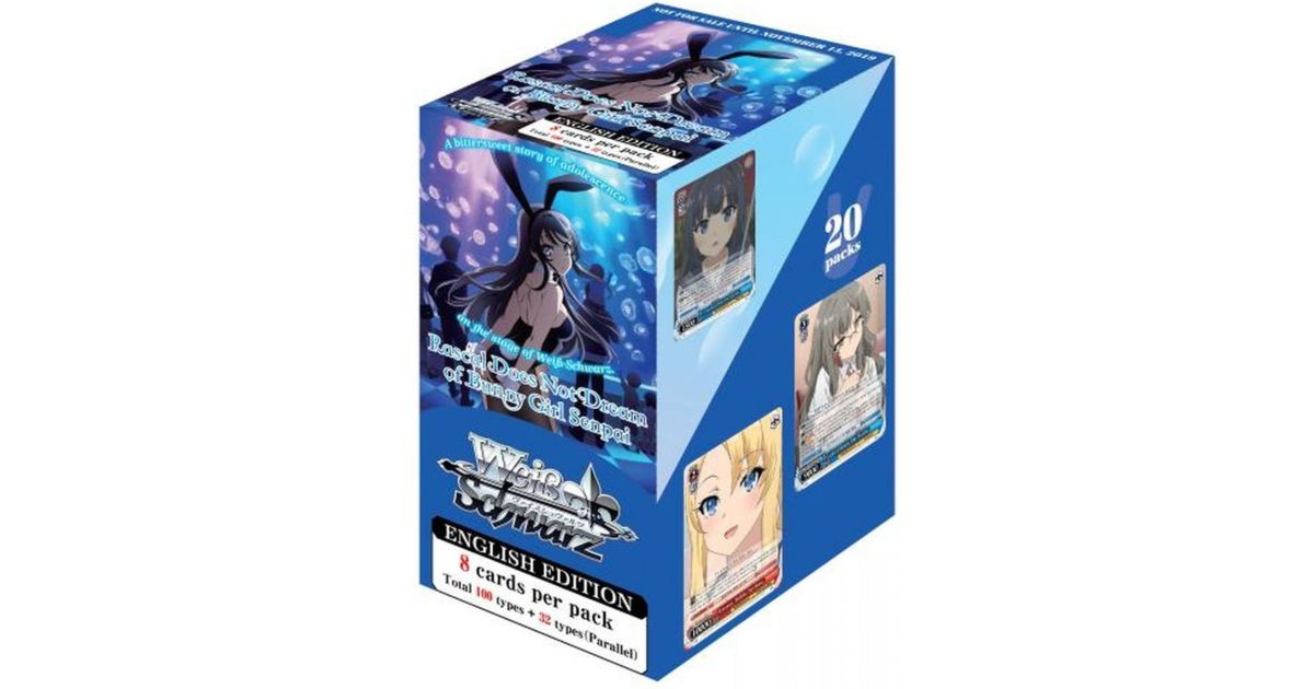 rascal does not dream booster box Amazon.com: Weiss Schwarz Booster Box 16 Packs - 9 Cards per Pack