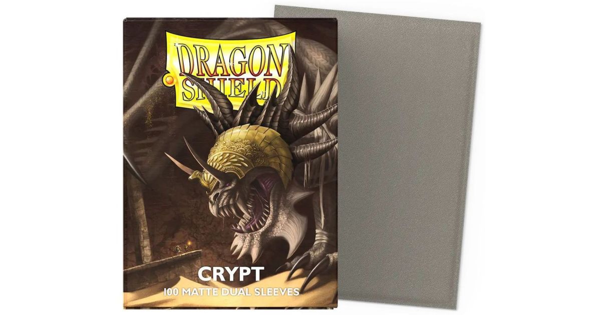 Dragon Shield Matte Gold Standard Card Sleeves, 10 Packs Of 100 (1000 Total), Display Case, 2.64x3.58 Inch