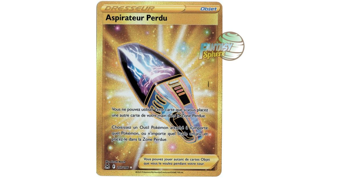 Lost Vacuum Cleaner - Secret Rare 217/196 - Sword and Shield 11 Lost Origin  - Fantasy Sphere