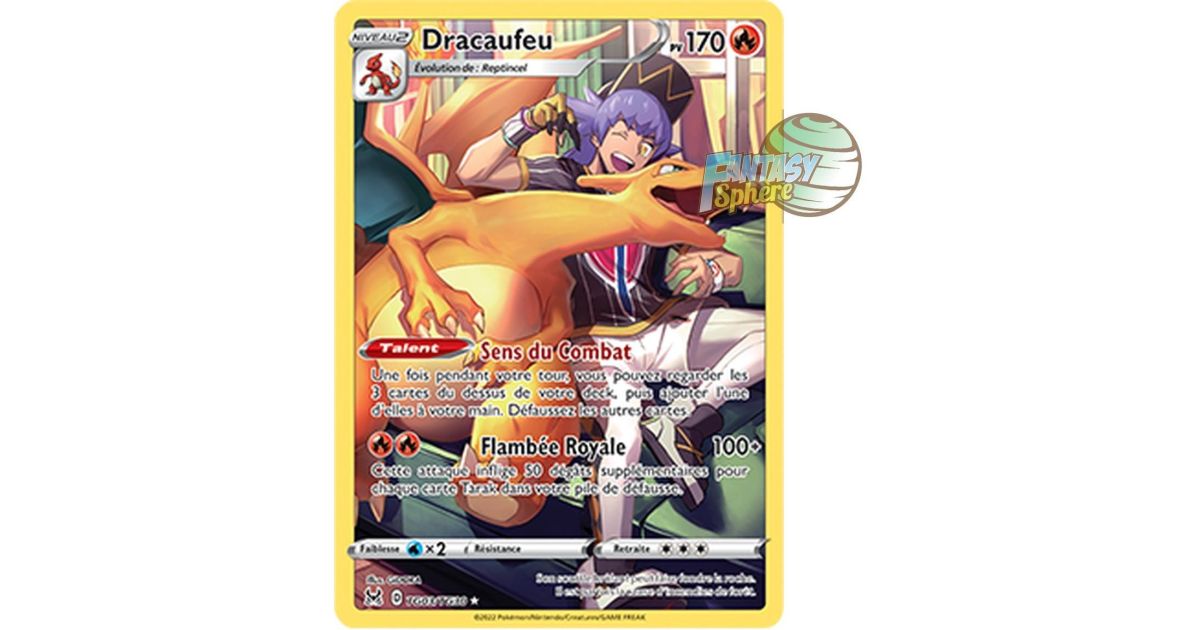 Charizard - Full Art Ultra Rare TG03/TG30 - Sword and Shield 11 Lost Origin - Fantasy Sphere Charizard - Full Art Ultra Rare TG03/TG30 - Sword and Shield 11 Lost Origin - Fantasy Sphere