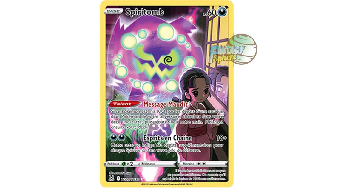 Spiritomb - Full Art Ultra Rare TG09/TG30 - Sword and Shield 11 Lost Origin  - Fantasy Sphere