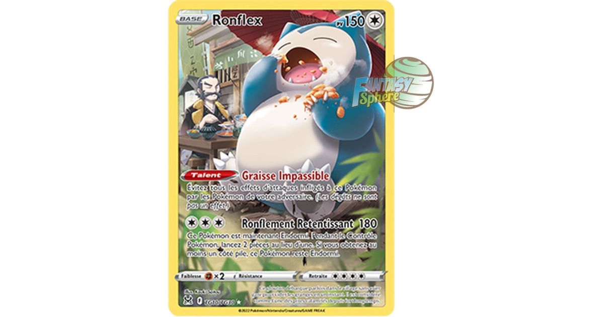 Snorlax - Full Art Ultra Rare TG10/TG30 - Sword and Shield 11 Lost Origin -  Fantasy Sphere
