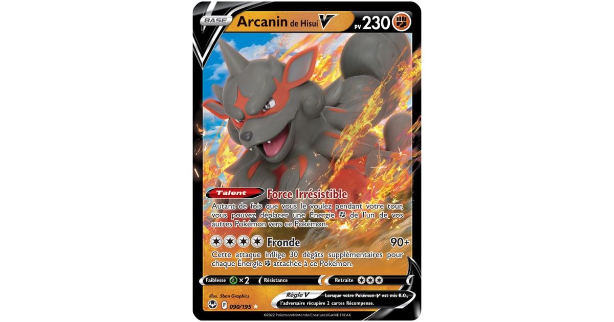 arcanine v pokemon card Hisuian Arcanine V - SWSH12: Silver Tempest [ULTRA RARE]