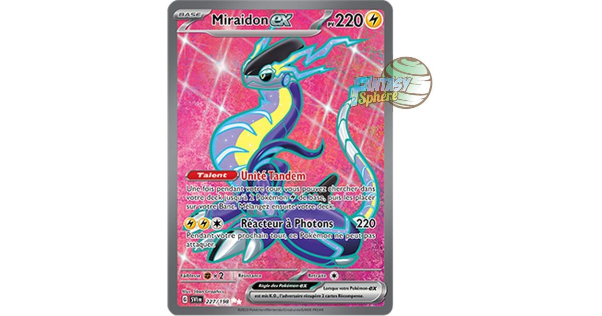 Miraidon EX - Ultra Rare 227/198 - Scarlet and Violet - Fantasy Sphere