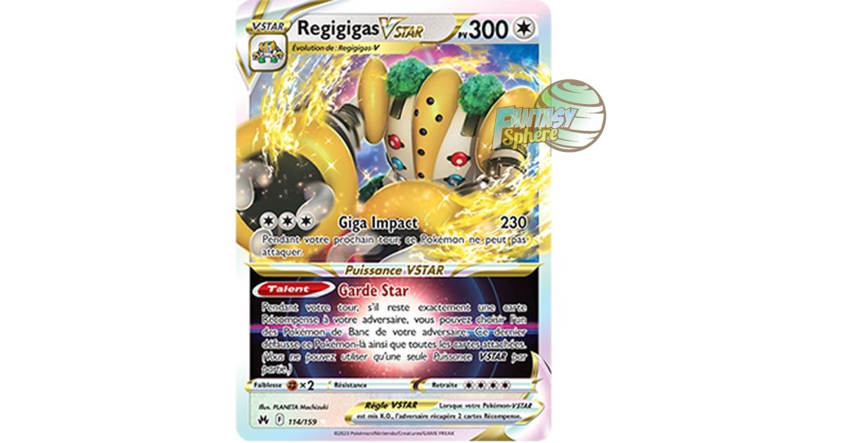 regigigas vstar pokemon card Regigigas VSTAR - Full Art Ultra Rare 114/159 - Sword and Shield 12.5  Zenith Supreme