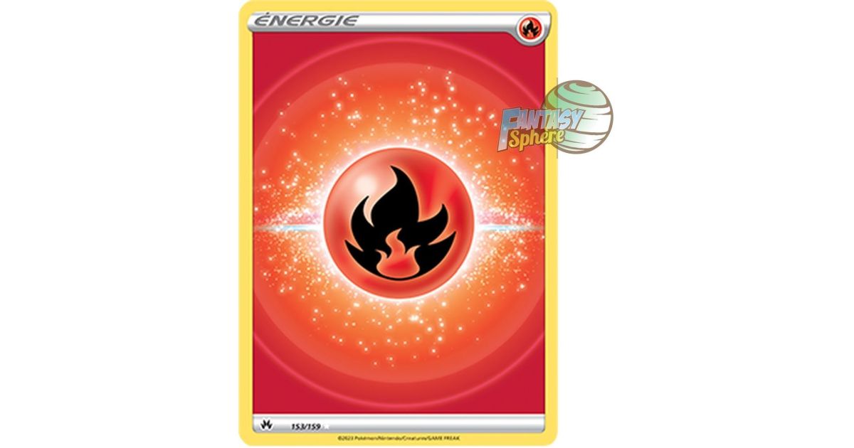 Basic Fire Energy - Full Art Ultra Rare 153/159 - Sword and Shield 12.5  Zenith Supreme - Fantasy Sphere