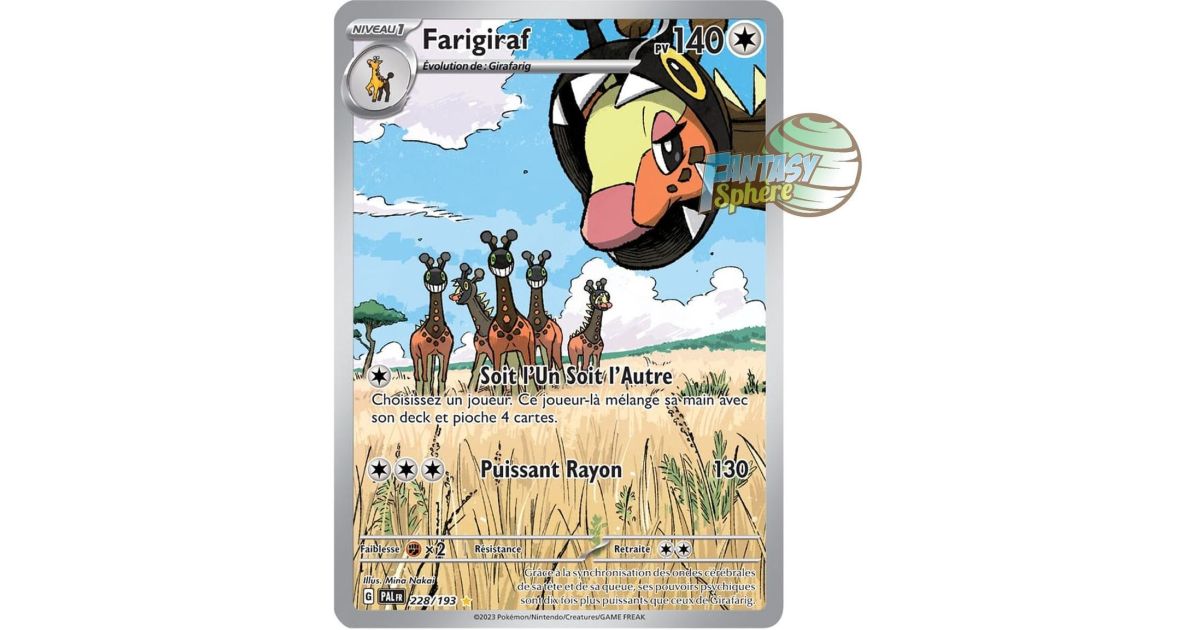 Pokemon on sale Farigraf - Paldea Evolved #228/193