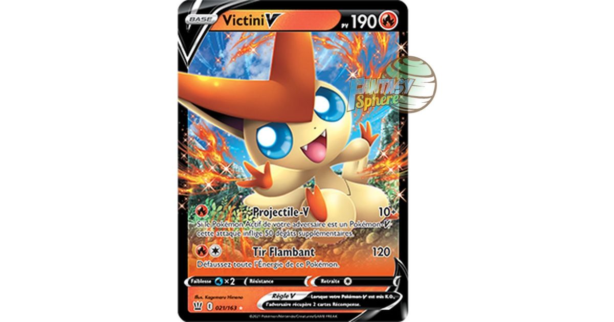 victini v pokemon card value Pokemon Sword & Shield Battle Styles Ultra Rare Victini V #21