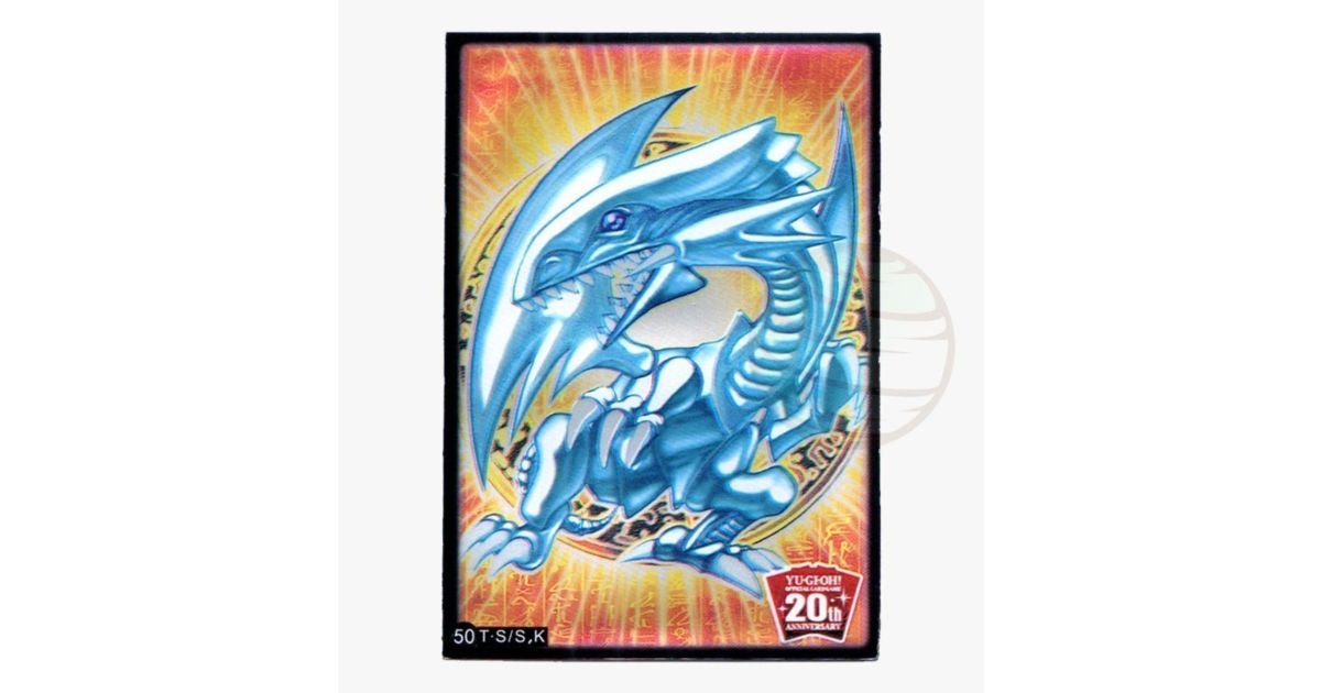 YGO - Card Sleeves - Blue-Eyes White Dragon 20th Anniversary - OCG - Japanese (15) - Fantasy Sphere YGO - Card Sleeves - Blue-Eyes White Dragon 20th Anniversary - OCG - Japanese (15) - Fantasy Sphere