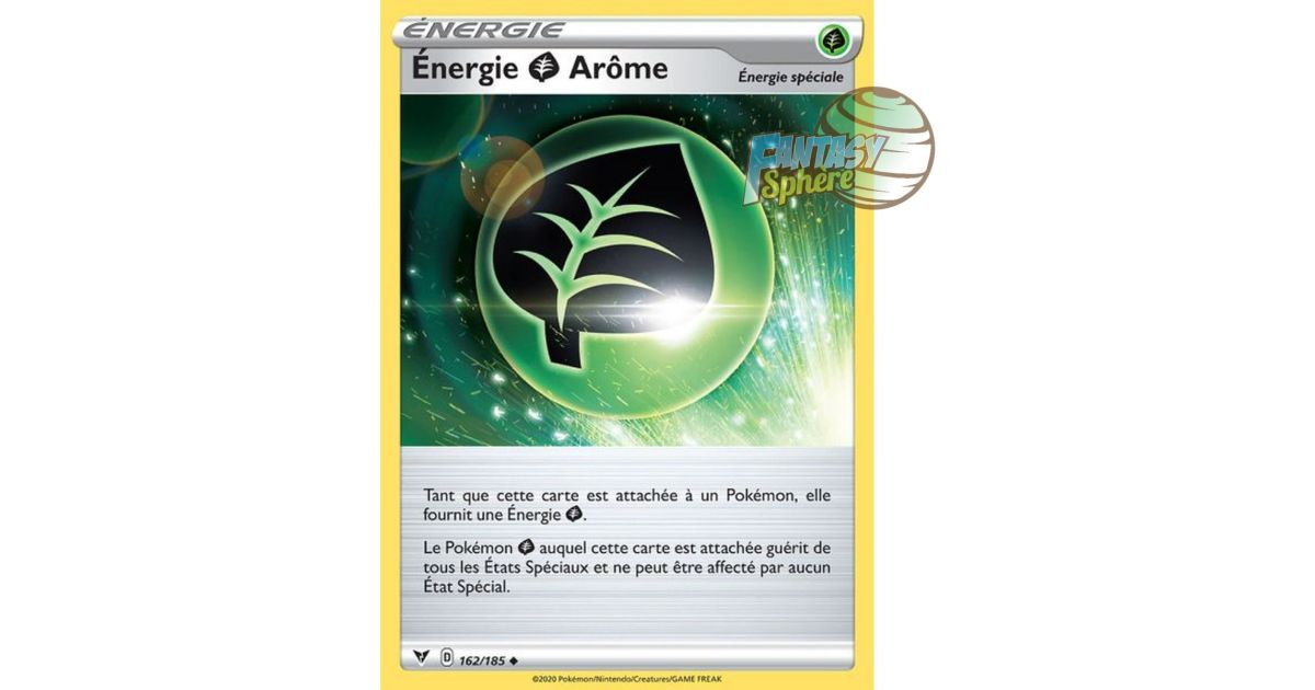 aromatic energy pokemon card Aroma Energy - Uncommon 162/185 - Sword and Shield 4 Bright Voltage
